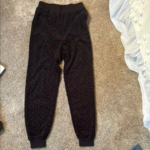 Guess Black Jogger Sweatpants with Tapered Leg
